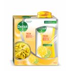 Dettol Shower Gel Antiseptic Fresh With Lemon And Orange Blossom 250 Ml + Loofa - 1 Kit