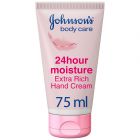 Johnson’S Hand Cream, 24 Hour Moisture, Extra Rich, 75Ml