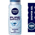 Nivea Shower Gel Pure Impact For Body And Hair - 500 Ml