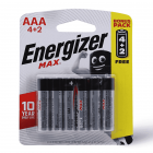 Energizer Battery Max Aaa E92Bp4+2 - 1 Kit