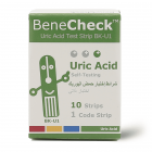 Benecheck, Uric Acid Test Strips - 10 Pcs