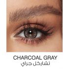 Amara Colored Contact Lenses, Monthly, Charcoal Gray Color - 1 Pair