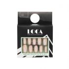 Loca, Press On Nails, Pink Chrome, Coffin Shape - 1 Kit