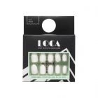 Loca, Press On Nails, Matte White, Oval Shape - 1 Kit