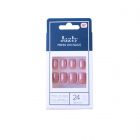 Jazly, Nails, Nude Color, Square Shape, With Glue On The Nail, Model No. 7 - 24 Pcs