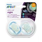 Philips Avent, Night Baby Pacifier, Ultra Air, 6-18 Months - 2 Pcs