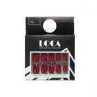 Loca, Nails, Number 22, Oval Shape, Red Color - 24 Pcs