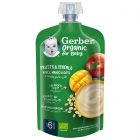 Gerber, Organic Fruits And Cereals, Apple, Mango & Oats, From 6 Months - 110 Gm
