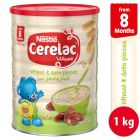 Cerelac Infant Cereals With Iron+ Wheat & Date Pieces From 8 Months - 1 Kg