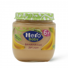 Hero Baby Jar, Banana Puree, +6 Months - 125 Gm