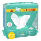Pampers, Complete Clean Baby Wipes, With 0% Alcohol, 64 Pcs, 2+1 Free - 1 Kit