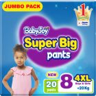 Babyjoy, Pants, Stage 8, Super Big, Size 4Xl, For +20 Kg, For Both Boys & Girls, Jumpo Pack - 20 Pcs