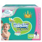 Babyjoy, Baby Diapers, Size 4+, Jumbo Box, 12-21 Kg - 140 Pcs