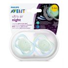 Philips Avent Soft Silicone Pacifier Glow In The Dark For Night Time 0-6 Months - 2 Pcs