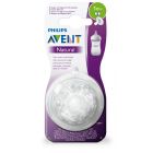 Philips Avent Natural Nipple 1+ Month - 2 Pcs