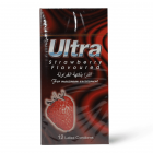 Ultra Strawberry Condoms - 12 Pcs