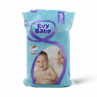 Evy Baby Baby Diapers Size 3 Medium Small Pack For Baby From 5-9 Kg - 9 Pcs