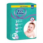 Evy Baby, Diapers, Number 4, From 7-18 Kg, Giga Economy Pack - 80 Pcs