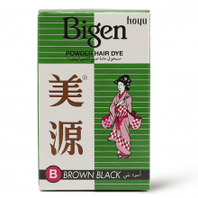 Bigen Powder Hair Dye With Black Brown Color - 1 Kit