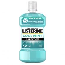 Listerine Mouthwash, Cool Mint, Milder Taste, 500Ml