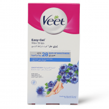 Veet Wax Strips Legs & Body For Sensitive Skin - 1 Kit