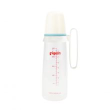 Pigeon Plastic Bottle White With Handle Bpa Free - 240 Ml