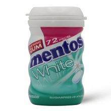 Mentos White Gums Spearmint - 72 Pcs