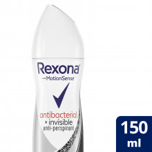 Rexona, Antiperspirant, Deodorant Spray, Antibacterial Invisible For Women - 150 Ml