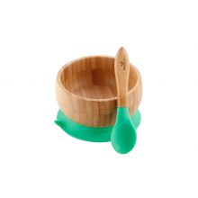 Avanchy Bamboo Bowl With Spoon Green - 1 Pc