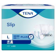 Tena Adult Diapers Slip Plus Large - 30 Pcs