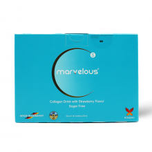 Marvelous S, Drinkable Collagen For Skin, Strawberry Flavor - 30 Vials