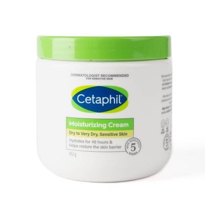 Cetaphil, Moisturizing Cream, Face & Body, Dry Sensitive Skin, Long Lasting - 453 Gm