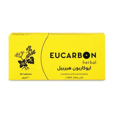 Eucarbon With Senna Herbal For Gases & Flatulence - 30 Tabs
