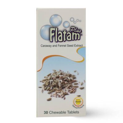 Flatam Plus Chewable Anti-Flatulent - 30 Tabs