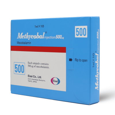 Methycobal 500 Mcg, Vitamin B Supplement - 10 Ampoules