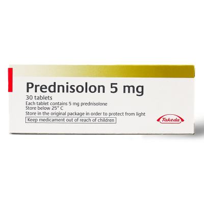 Prednisolone, 5 Mg, Anti Inflammatory - 30 Tablets