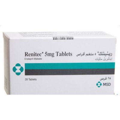 Renitec, Enalapril Maleate, 5 Mg - 28 Tablets