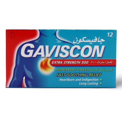 Gaviscon For Heartburn Extra Strength - 12 Tabs