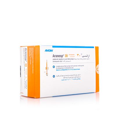 Aranesp 30 Mcg - 0.3 Ml Pre-Filled Syringe - 4 Pcs