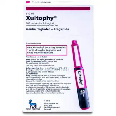 Xultophy, Insulin Degludec And Liraglutide, Injection, For Subcutaneous Use, Prefilled Pens - 5 Pens