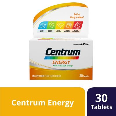 Centrum, Energy, Tablets, Multivitamins & Minerals - 30 Tablets