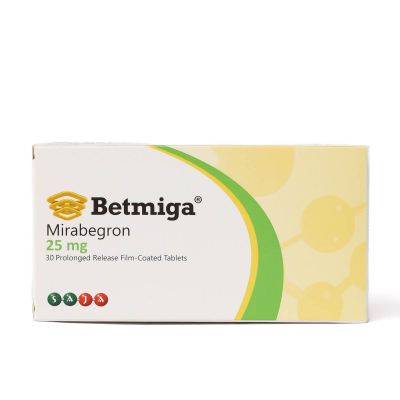 Betmiga, Mirabegron 25 Mg, Prolonged Release Tablets - 30 Tablets
