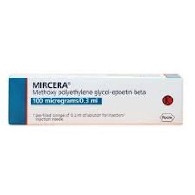 Mircera, Methoxy Polyethylene Glycol-Epoetin Beta, 100 Mcg/0.3 Ml, 0.3 Ml, Pre-Filled Syringe - 1 Syringe


