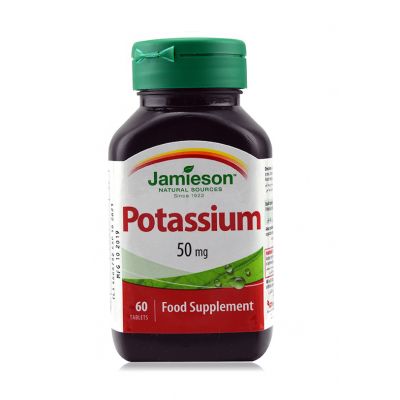 Jamieson, Food Supplement, Potassium 50 Mg - 60 Tablets