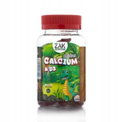Zak, Gummies, Calcium & Vitamin D, For Bone Health - 60 Pcs