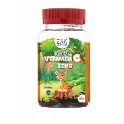 Zak, Gummies, Vitamin C & Zinc - 60 Pcs