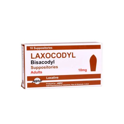 Laxocodyl, Bisacodyl, Laxative, 10 Mg - 10 Supps