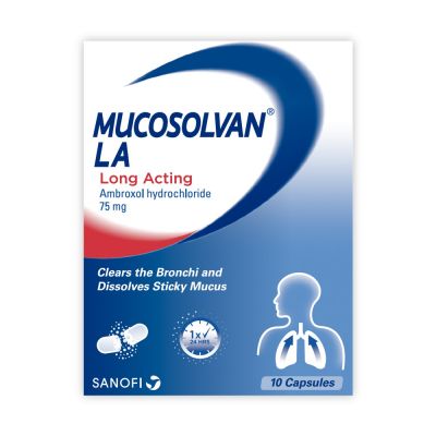 Mucosolvan LA, 75 Mg, For Cough & Mucus - 10 Capsules