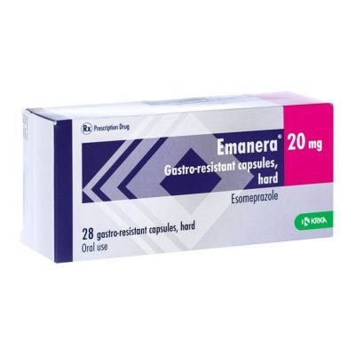 Emanera, Esomeprazole, 20 Mg - 28 Capsules