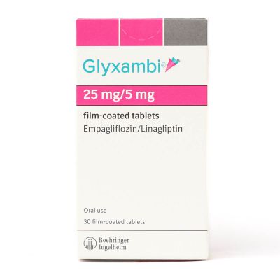 Glyxambi, Empagliflozin/Linagliptin, Tablet, 25/5 Mg - 30 Tablets